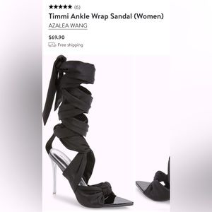 Azalea Wang - Timmi Ankle Wrap Heeled Sandal